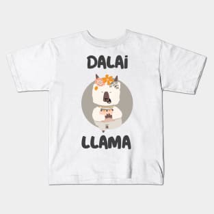 funny humor llama graphic slogan illustration Kids T-Shirt